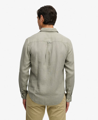 Chemise homme en lin a manches longues