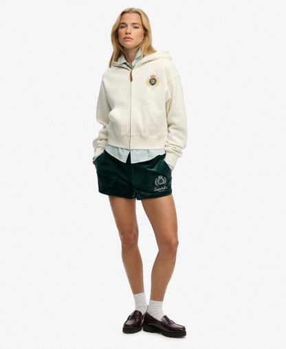 Sweat femme à capuche zip
