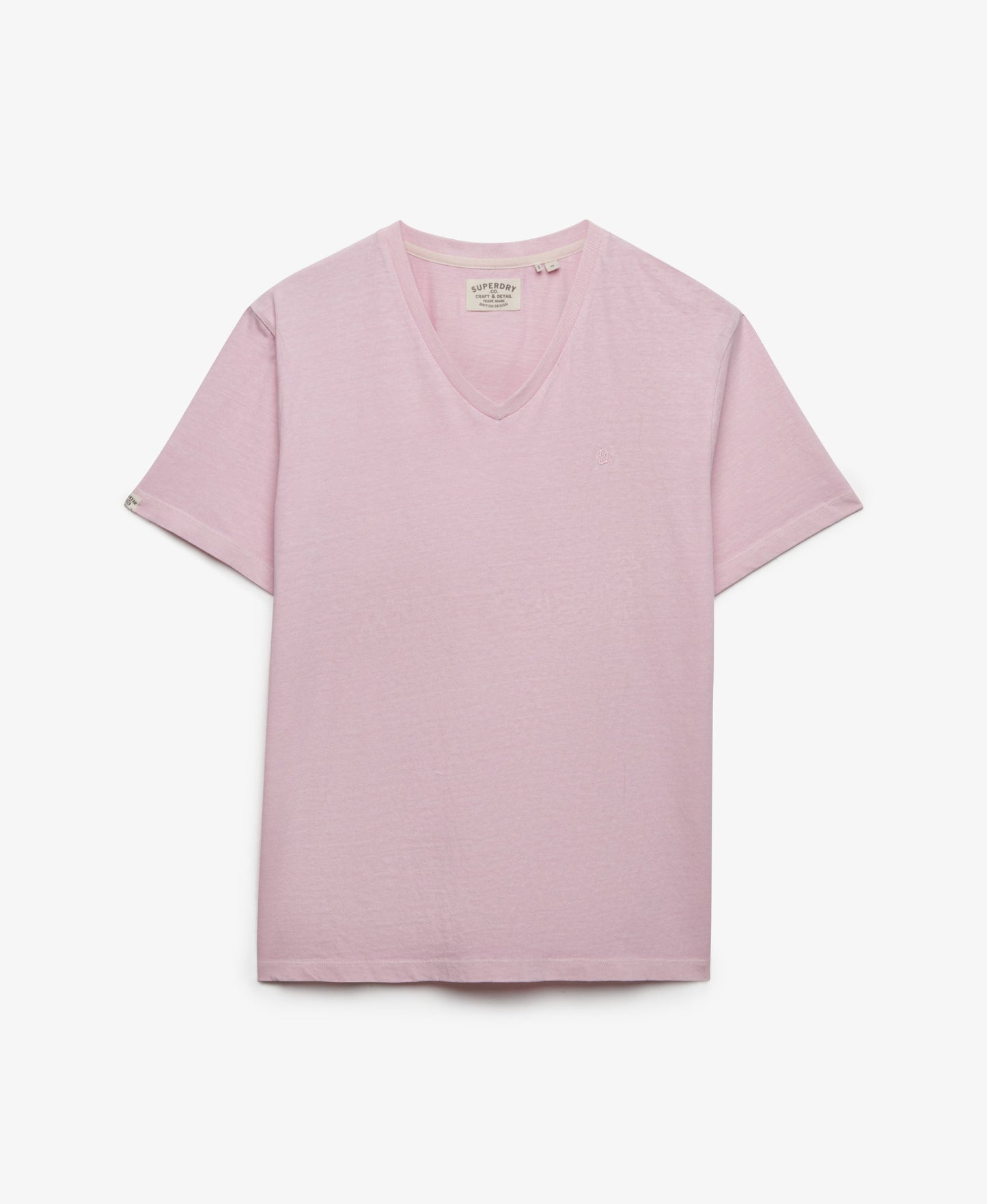 T-shirt homme col v en coton biologique et lin