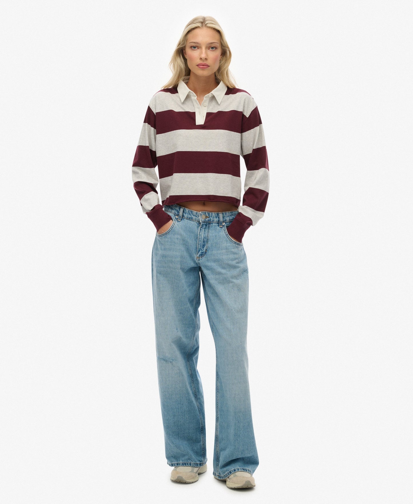 T-shirt femme  à manches longues surdimensionné en coton biologique