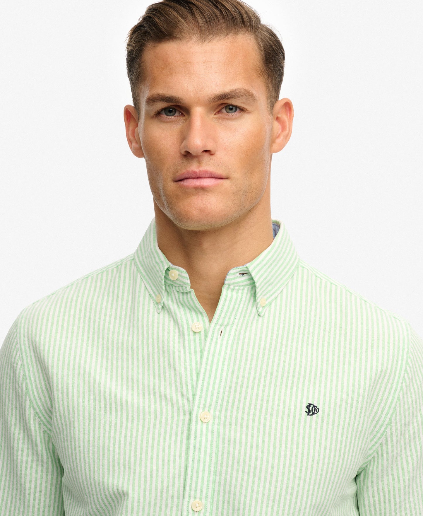 Chemise homme à manches longues en coton