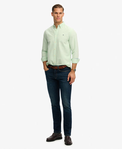 Chemise homme à manches longues en coton