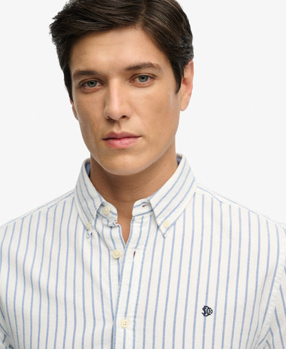 Chemise homme à manches longues en coton