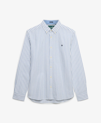 Chemise homme à manches longues en coton
