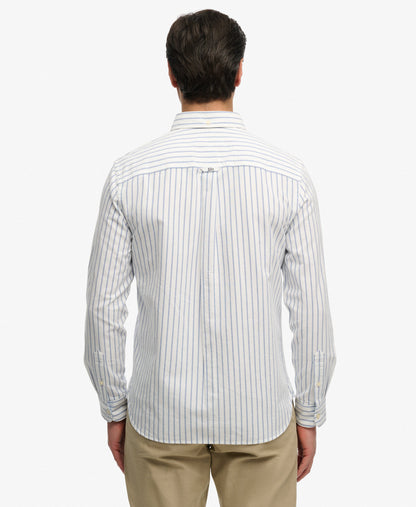 Chemise homme à manches longues en coton