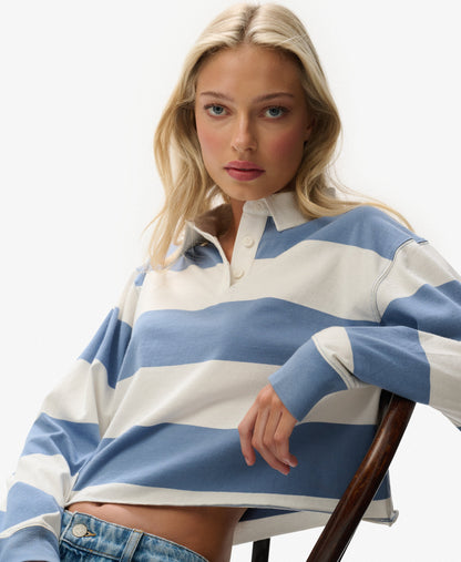 T-shirt femme  à manches longues surdimensionné en coton biologique