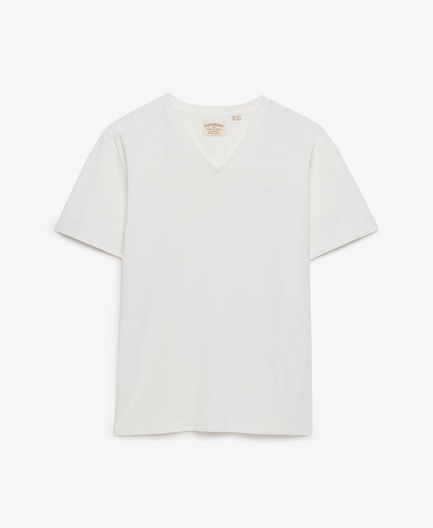 T-shirt homme col v en coton biologique et lin