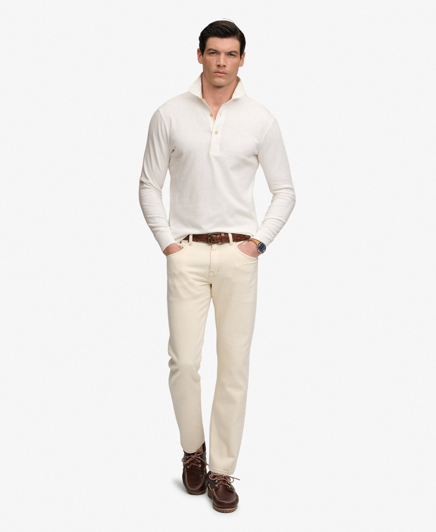 Polo homme manche longues
