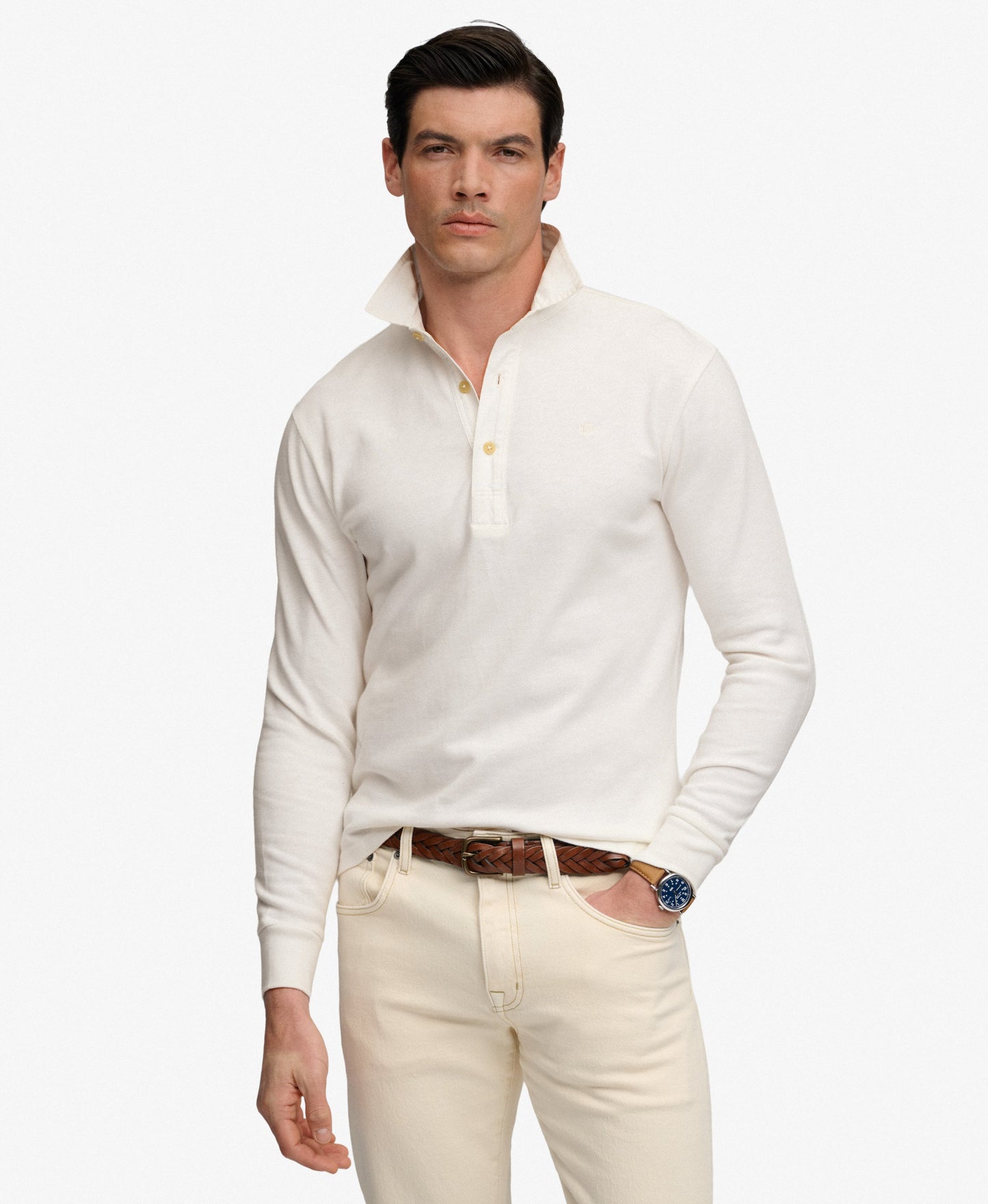 Polo homme manche longues