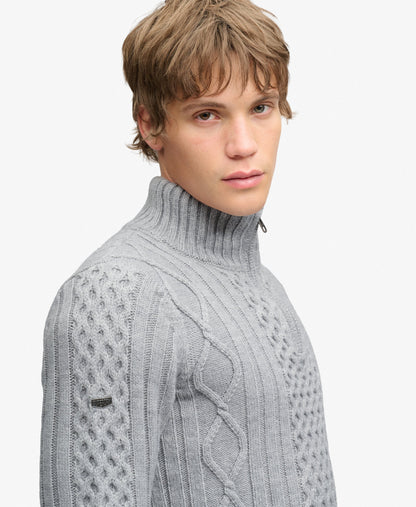 Pull Zip tricot SUPERDRY
