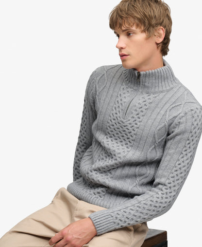 Pull Zip tricot SUPERDRY