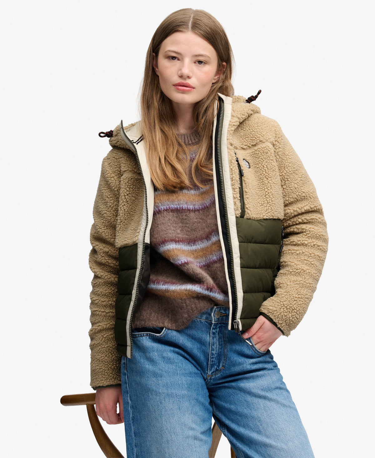La veste Superdry Borg Hybrid