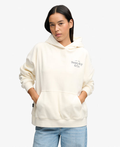 Sweat à capuche femme Superdry Drop Needle Velour