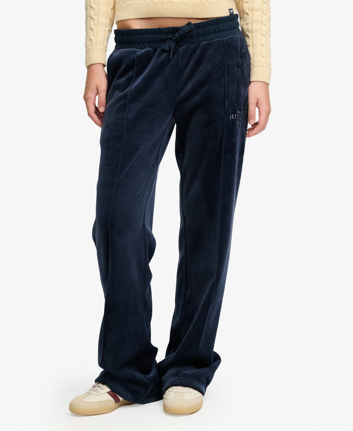 Jogging femme Superdry Drop Needle Velour