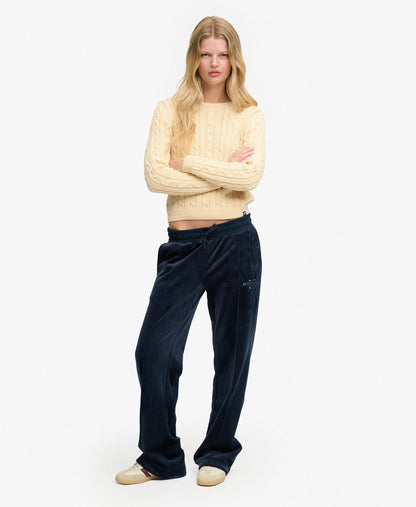 Jogging femme Superdry Drop Needle Velour